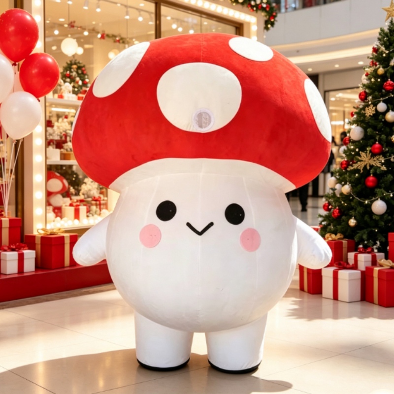Cute Mushroom Inflatable Masco - Suits ulasan dan harga