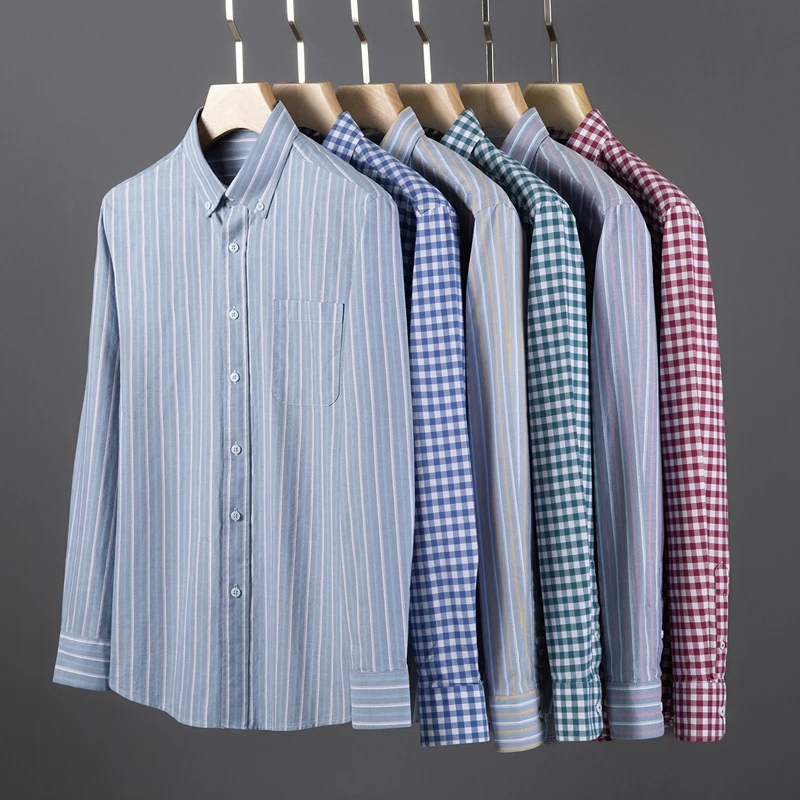 2026 Spring and Autumn 100% Co - Oxford Cotton Casual Shirt Business ulasan dan harga