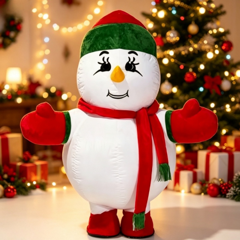 Inflatable Snowman Mascot Cost - Suits ulasan dan harga