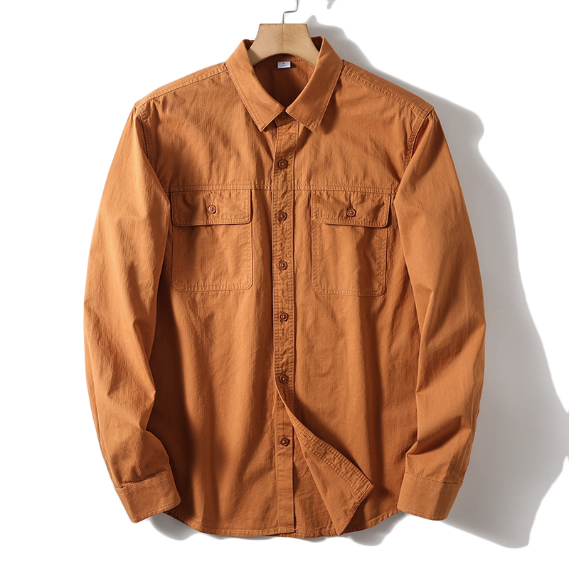 New Men's Business Fashion Cas - Oxford Cotton Casual Shirt Business ulasan dan harga