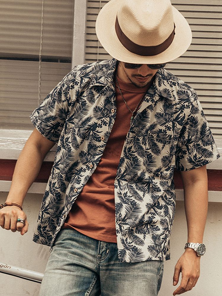 Fashionable Hawaiian Shirt Men - Vintage Hawaiian Floral Shirt ulasan dan harga