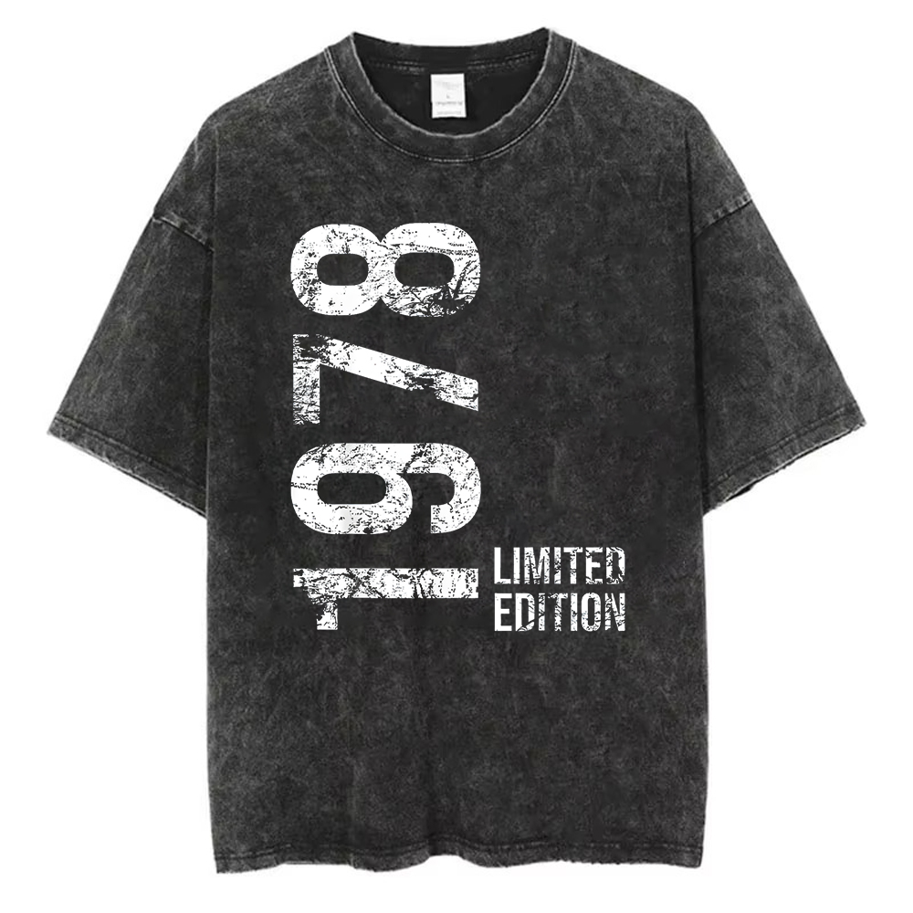 1978 Limited Edition T-Shirt W - Acid Wash Vintage Graphic T Shirt ulasan dan harga